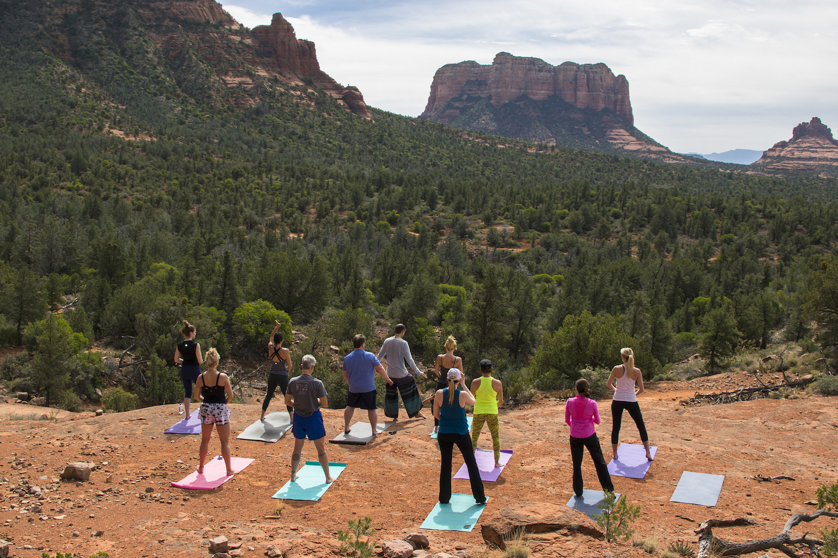 Sedona Yoga Photos on the Red Rocks with Yogi Blair